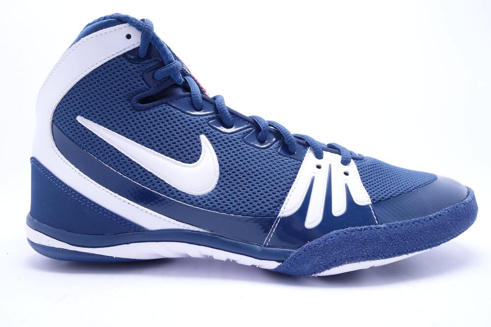 Nike Freek Wrestling Mens Size 12 Blue Sneakers High Top 316403-411